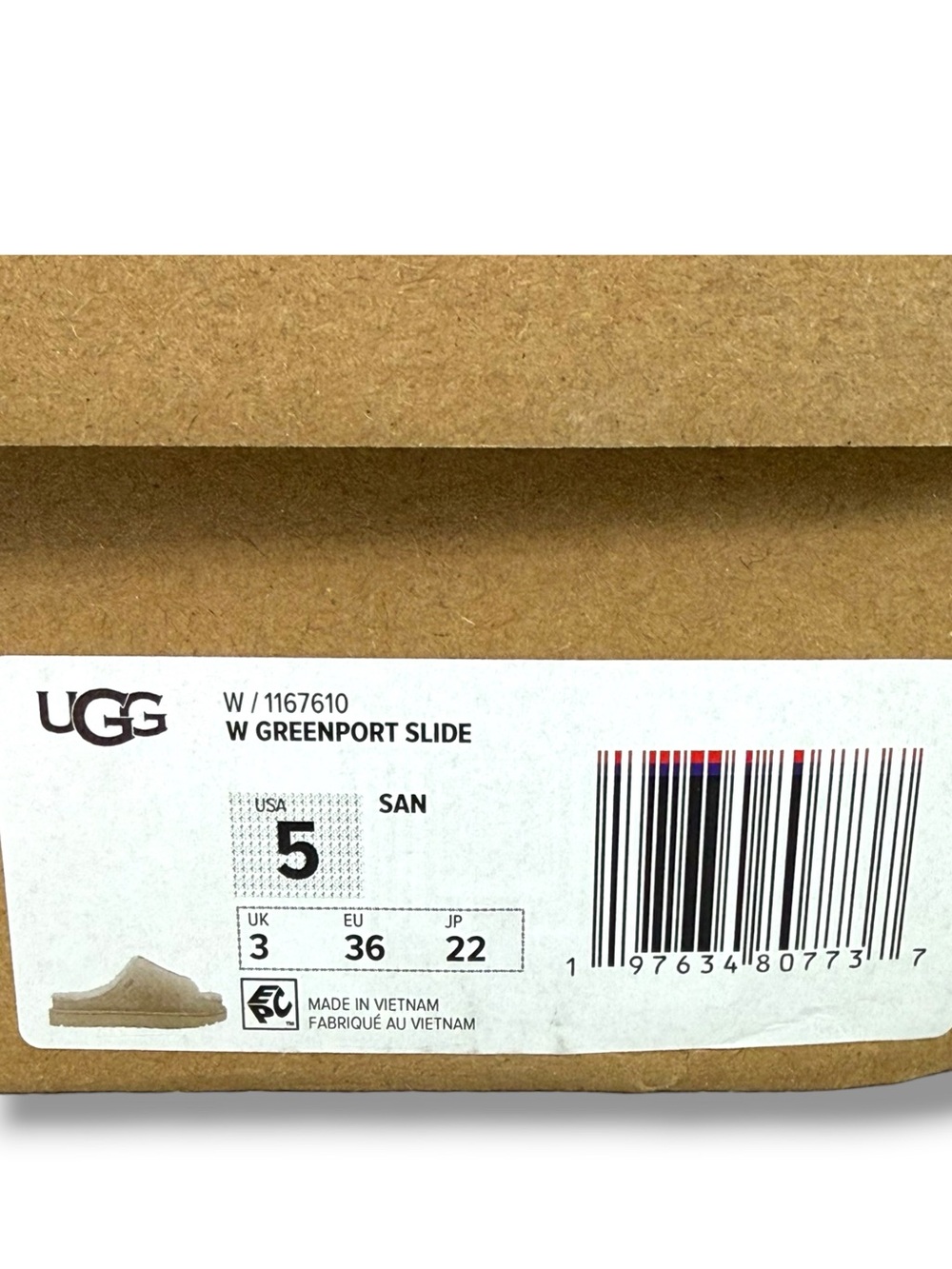 UGG Greenport Suede Slide Shearling Slip On Size 5 Cozy Cabincore Loungewear - Picture 11 of 12